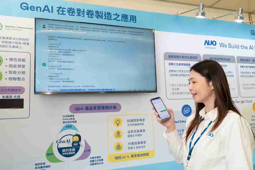 牛牛游戏数位积极发展数智化转型，，，，透过AI落地应用优化制造流程，，，革新人力、、、生产效率与设备维护效益，，，图为〝智能质量推升助手-iQIA〞（Intelligent quality improve assistant）应用情境，，协助质量管理再升级。。。